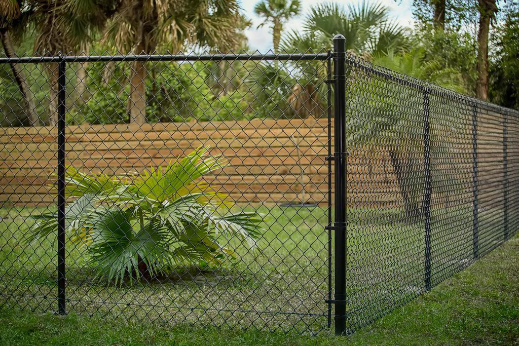 Chain link fence installation for residential and commercial properties